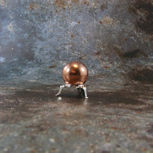 Copper Sphere with Golden Stand