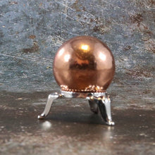 Copper Sphere with Golden Stand