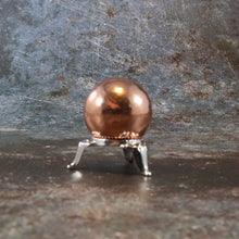 Copper Sphere with Golden Stand