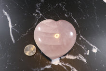 Rose Quartz Heart 80mm/Large Rose Quartz Heart/ Love Gift/ Love