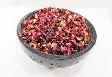 Red Rose Buds and Petals