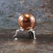 Copper Sphere with Golden Stand