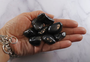 Black Onyx Tumbled Stone- Inner Strength
