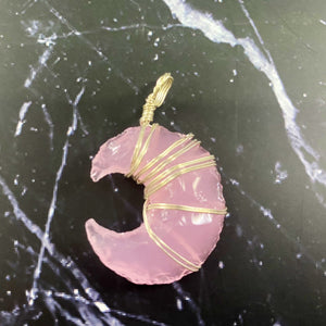 Stone Moon Pendants