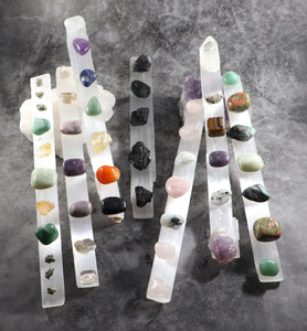 Selenite Wands charged for different intentions