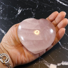 Rose Quartz Heart 80mm/Large Rose Quartz Heart/ Love Gift/ Love