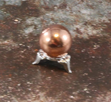 Copper Sphere with Golden Stand
