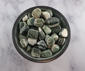Green Sardonyx Tumbled Stone for Strength, Protection, Willpower