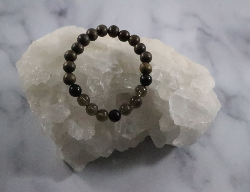 Intention Bracelets, Karma Bracelet, Gemstone Bracelets, Stackable Elastic Beaded Bracelets