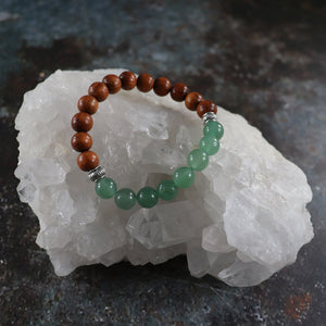 Intention Bracelets, Karma Bracelet, Gemstone Bracelets, Stackable Elastic Beaded Bracelets