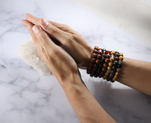 Intention Bracelets, Karma Bracelet, Gemstone Bracelets, Stackable Elastic Beaded Bracelets