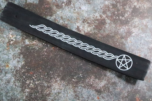 Black Burner with white pentagram design