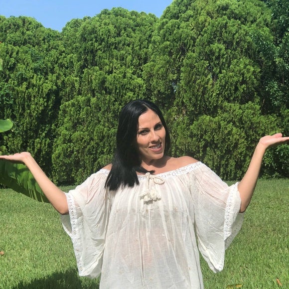 Angel Wing Cotton Top – White Embroidered Boho Blouse, One Size