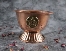 Pentacle Copper Offering Chalice 3"H 4"D