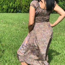 Bohemian Mid-length dress with Paisley Designs- One size