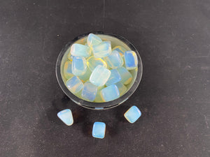 Opalite Tumble Stone for Invisibility, beauty and astral protection, Programmable stone