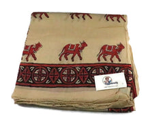 Maha Mantra Chaddar, Meditation Shawl, Turban, Vrindaban Chadar with Maha Mantra and cows