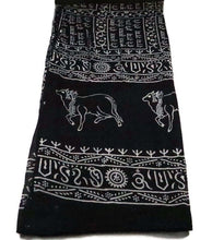 Maha Mantra Chaddar, Meditation Shawl, Turban, Vrindaban Chadar with Maha Mantra and cows