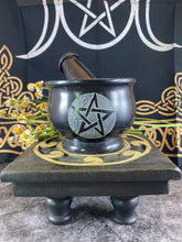 Stone Mortar and Pestle, Apothecary Mortar, Stone herb grinder, Kitchen Witchery