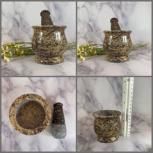 Stone Mortar and Pestle, Apothecary Mortar, Stone herb grinder, Kitchen Witchery