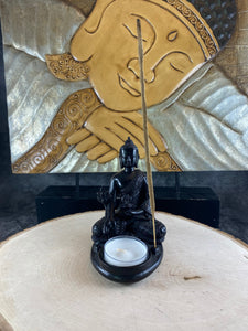 Budha Incense burner and candle holder statue