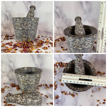 Stone Mortar and Pestle, Apothecary Mortar, Stone herb grinder, Kitchen Witchery