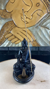 Budha Incense burner and candle holder statue
