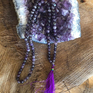Japa mala, Chanting beads, Prayer Beads-Tulsi, Rosewood, Sandalwood, Rudraksha, Gemstones