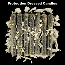 Protection Candles, Dressed Altar Candles, Black dressed Candles, Black Spell Candles- Set of 7