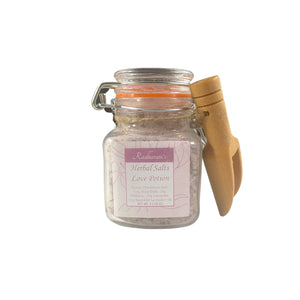 Reiki Charged Herbal Love Bath Salts- Love Potion Bath Soak, Love, Attraction, Seduction- 3.5 oz