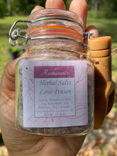 Reiki Charged Herbal Love Bath Salts- Love Potion Bath Soak, Love, Attraction, Seduction- 3.5 oz