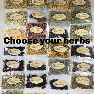 Herb Sampler, Herbalism, Magical Herbs, Organic Herb kit of your choice: 5, 7, 11, 15, or 30.